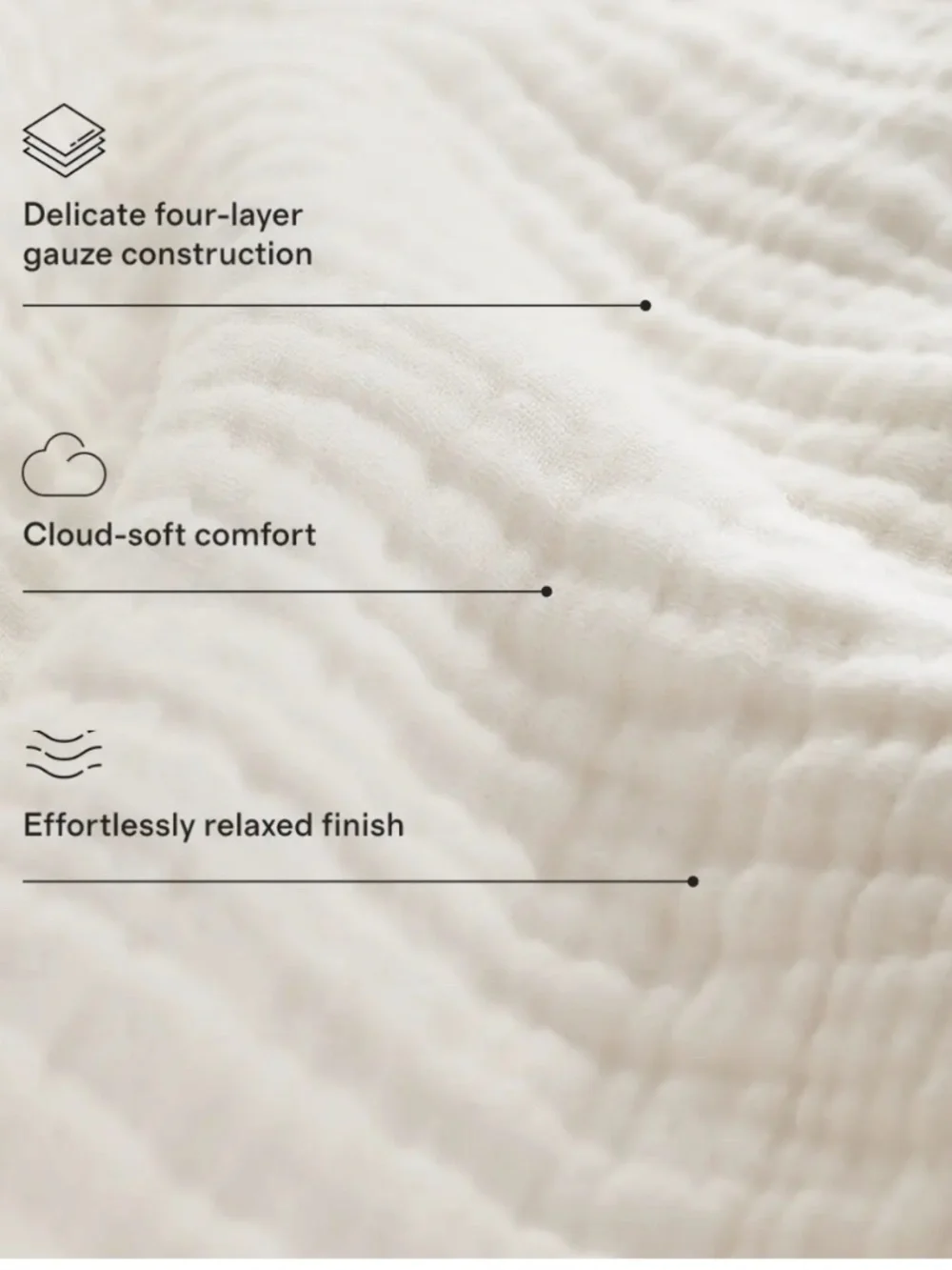 Organic Cotton Gauze Duvet Cover Fig Mauve King